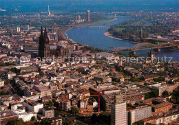 72849076 Koeln Rhein Fliegeraufnahme Dom Altstadt Hohenzollernbruecke Koeln Dell - Köln