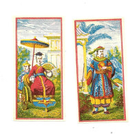 KB986 - VIGNETTES SANS MARQUE - PERSONNAGES CHINOIS - FORMAT 4 X 8 CM - Autres & Non Classés