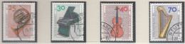 BRD  782-785, Gestempelt, Wohlfahrt: Musikinstrumente, 1973 - Used Stamps