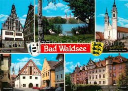72848937 Bad Waldsee Rathaus Schwaene Am Stadtsee Pfarrkirche St Peter Schloss K - Bad Waldsee