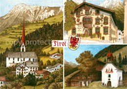 72848852 Oetz Mit Tschirgant Gasthaus Renaissancemalerei 16. Jhdt. Tiroler Kapel - Autres & Non Classés