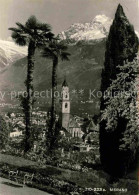 72848827 Meran Merano Ortsansicht Mit Kirche Blick Zur Texelgruppe Merano - Andere & Zonder Classificatie