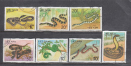 Vietnam 1989 - Serpents, Mi-Nr. 2029/35, Used - Vietnam