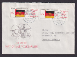 DDR Brief Briefmarken Zusammendruck MEF Weimar Thüringen Essen 30 J Nationale - Storia Postale