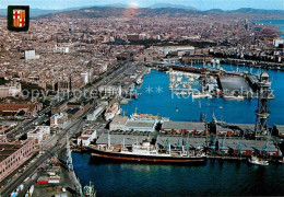 72848344 Barcelona Cataluna Hafen Fliegeraufnahme  - Autres & Non Classés