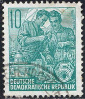 Rda Poste Obl Yv: 434 Mi:704 Ouvriers (cachet Rond) - Used Stamps