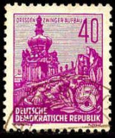 Rda Poste Obl Yv: 192 Mi:456 Dresden Zwinger Aufbau (Beau Cachet Rond) - Used Stamps