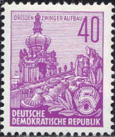 Rda Poste N** Yv: 320B Mi:583B Dresden Zwinger Aufbau - Nuevos