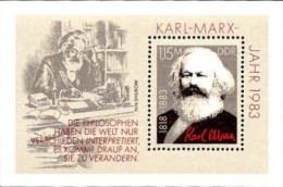 Rda Bloc N** Yv: 69 Mi:71 Karl Marx - Andere & Zonder Classificatie