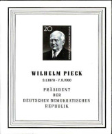 Rda Bloc N** Yv: 10 Mi:16 Wilhelm Pieck Präsident Der DDR - Autres & Non Classés