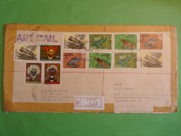 DO14 PAPOUASIE . PAPUA NEW GUINEA  RARE FINE LETTER  1966  ROKOPO  A  ROTSMAR  GERMANY +ANIMALS   + AFF. GREAT +++++ - Papúa Nueva Guinea