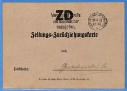 Allemagne Reich 1933 - Carte Postale De Berlin - G33248 - Lettres & Documents