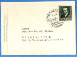 Allemagne Reich 1940 - Carte Postale De Marburg - G33195 - Lettres & Documents