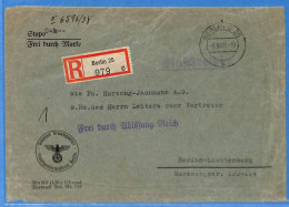 Allemagne Reich 1938 - Lettre Einschreiben De Berlin - G33164 - Storia Postale