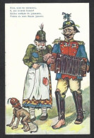 CPA Russie Illustrateur Russe Satirique Caricature Guerre Non Circulé Anti Kaiser Germany Turquie Turkey Autriche - War 1914-18