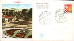 FDC 1964 BLASON D'AGEN - 1960-1969