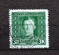 Bosnien Herzegowina 1917 Freimarken 139 Kaiser Karl 3 Kr. Gebraucht - Bosnia Erzegovina