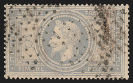 N°33, 5fr Gris-violet, Oblitéré étoile De Paris, Signé CALVES Et BRUN - TB - 1863-1870 Napoléon III. Laure