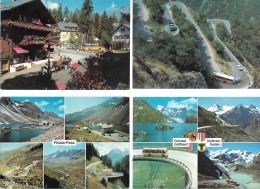 CPA CARTE POSTALE SUISSE 4 X POSTALAUTO AUTO PÖSTALE CAR POSTAL - Verzamelingen & Kavels