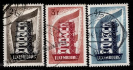 Luxembourg 1956 Yvert 514-16, Europa Cept. - Cancelled - Usados