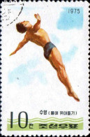 Corée Nord Poste Obl Yv:1268/1269 Sports Nautiques (cachet Rond) - Corée Du Nord