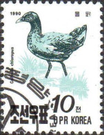 Corée Nord Poste Obl Yv:2169/2173 Oiseaux (Beau Cachet Rond) - Korea, North