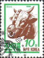 Corée Nord Poste Obl Yv:2153/2157 Animaux De La Ferme (Beau Cachet Rond) - Corée Du Nord