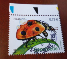 PROMOTION  OBLITERATION RONDE SUR TIMBRE NEUF COCCINELLE YVERT N°5147 - Usati