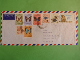 DO14 PAPOUASIE . PAPUA NEW GUINEA  RARE FINE LETTER  1971  KOKOPO  A HORTSMAR GERMANY +BUTTERFLIES + AFF. GREAT +++++ - Papua Nuova Guinea