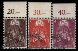 Luxembourg 1957 Yvert 531-33, Europa Cept. - Cancelled - Used Stamps