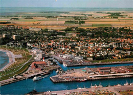 72847678 Buesum Nordseebad Fliegeraufnahme Hafen Strand Buesum - Büsum