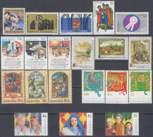 AUSTRALIA, NINE COMPLETE CHRISTMAS SERIES From DIFFERENT YEARS With GOOD QUALITY, *** - Mint Stamps