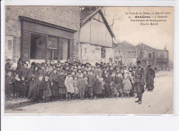 ASNIERES: La Crue De La Seine 30 Janvier 1910, 4 Chemins Distribution De Soupe Gratuite Rue De Mesnil - Très Bon état - Asnieres Sur Seine