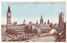 R332417 Houses Of Parliament And Parliament Square. London. Dennis - Altri & Non Classificati