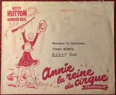 France, Thème CINEMA - Flamme Annie La Reine Du Cirque 10.12.1951 - (C1057) - Film