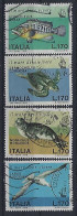 Italy 1978  Seltene Tiere Des Mittelmeeres  (o) Mi.1603-1606 - 1971-80: Used
