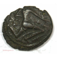 GAULOISE BELGIQUE - BELLOVACI  Bronze Au Personnage Courant, GALLIA - (Región De Beauvais) - Keltische Münzen