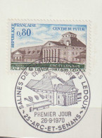 FRANCE : N° 1651 Oblitéré Sur Fragment TàD 1er Jour : 26-9-1970 à Arc Et Senans -25- (Salines De Chaux) - PRIX FIXE - - Used Stamps