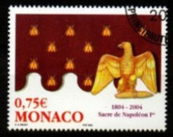 MONACO   -   2004 .   Y&T N° 2443 Oblitéré.  Manteau  /   Napoléon 1er  /  Aigle / Abeilles. - Usati