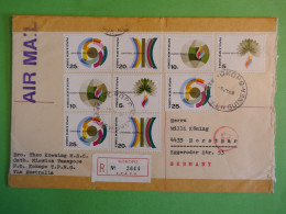 DO14 PAPOUASIE . PAPUA NEW GUINEA  RARE FINE LETTER  1968  KOKOPO  A HORTSMAR GERMANY  RETURN  + AFF. GREAT +++++ - Papouasie-Nouvelle-Guinée