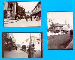 Seine Et Marne * Fontainebleau Halles Marché * 6 Photos Originales Vers 1900 - Lugares