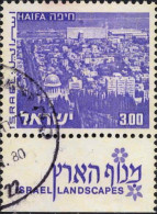 Israel Poste Obl Yv: 471 Mi:537x Haifa (TB Cachet Rond) - Oblitérés (avec Tabs)
