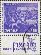 Israel Poste Obl Yv: 471 Mi:537x Haifa (Beau Cachet Rond) - Oblitérés (avec Tabs)