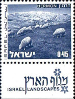 Israel Poste N** Yv: 464 Mi:530x Hermon (Tabs) - Unused Stamps (with Tabs)