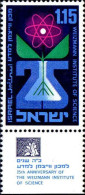 Israel Poste N** Yv: 393 Mi:455 Weizmann Institut Of Science (Tabs) - Nuovi (con Tab)