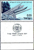 Israel Poste N** Yv: 337 Mi:386 Journée Du Souvenir Monument (Tabs) - Nuevos (con Tab)