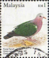 Malaisie Poste Obl Yv:1089 Punai Tanah Chalcophaps Indica (Beau Cachet Rond) - Maleisië (1964-...)