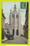 59 DOUAI N°506 La Tour Saint Pierre Attelage Cheval VOIR DOS Aqua Photo De 1909 - Douai