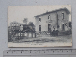 BELLEVILLE (54): Carte Postale 1906 LA GARE - Animée Avec Personnages, Vaches... - Other & Unclassified