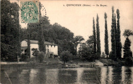 Quincieux Canton Neuville-sur-Saône Ile Beyne Rhône 69650 Cpa Voyagée En TB.Etat - Sonstige & Ohne Zuordnung